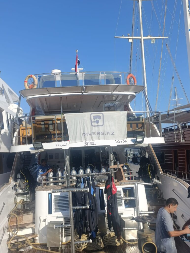 M/Y Brina 1 во время дайвинг-сафари Divers.kz